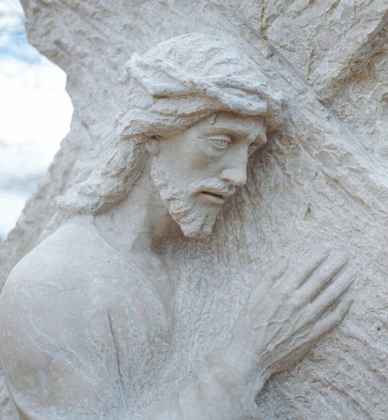 white concrete statue during daytime