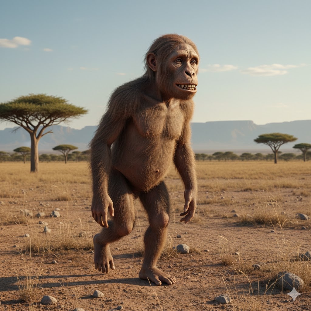 Toumaï, Lucy et les grands singes